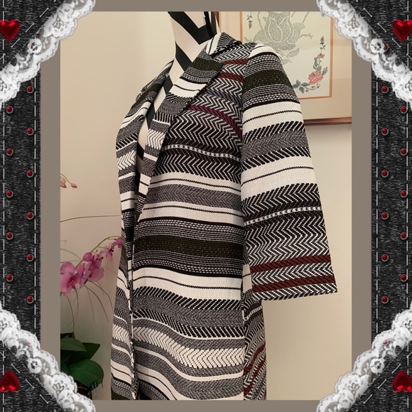 Bar III Metric Stripe Light Weight Jacket - Picture 5 of 7